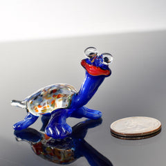 Glass Turtle Figurine, Sea Turtle Gifts, Coastal Decor, Glass Sea Turtle, Blown Glass Animals, Sea Turtle Decor, Ocean Art, Turtle Gifts