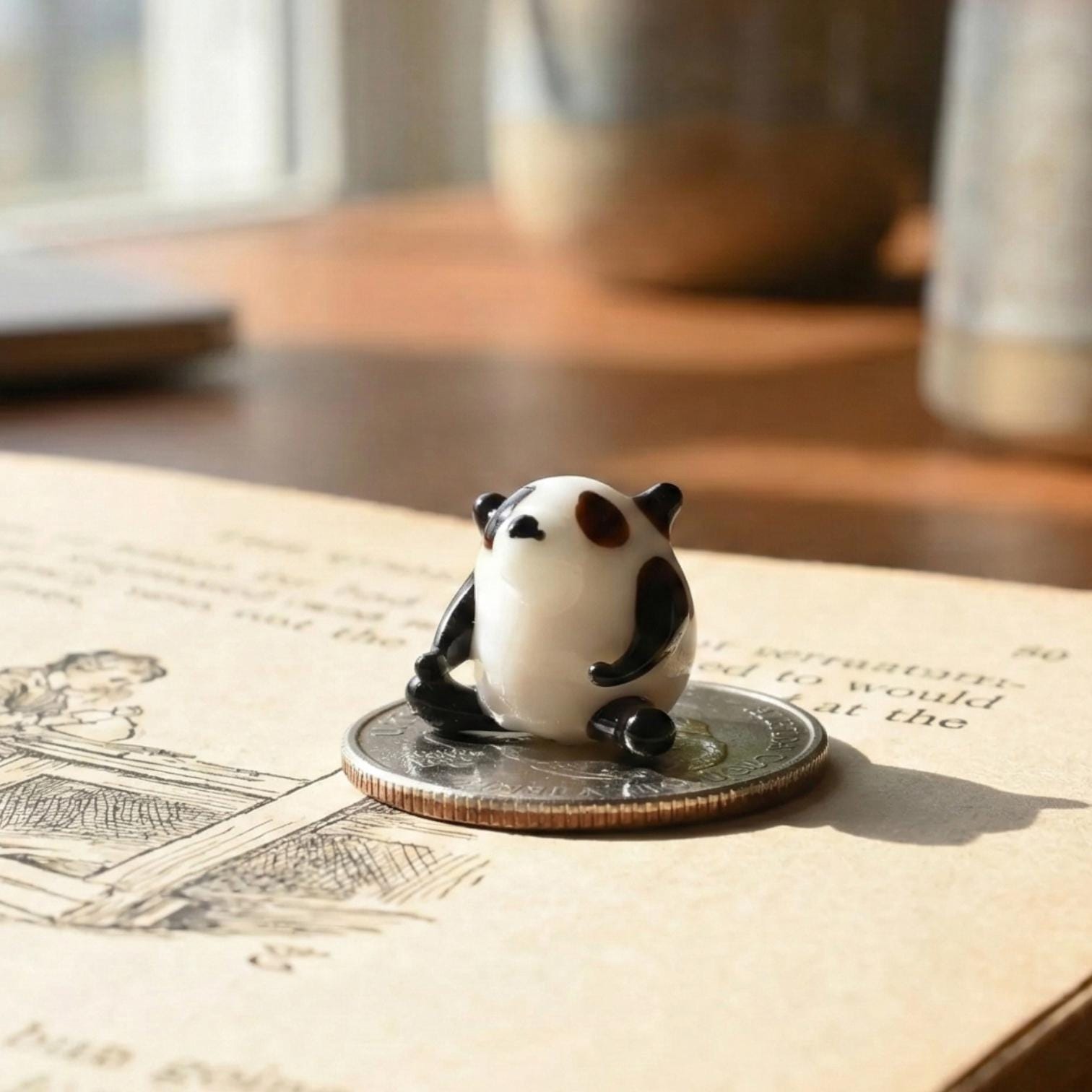 Panda Gifts, Tiny Glass Animals, Mini Glass Animals, Glass Figures, Panda Bear, Miniature Glass Animals, Glass Animals, Decor, Panda Gift