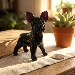 French Bulldog, Dog Memorial Gift, French Bulldog Gifts, Blown Glass Animals, Dog Figurine, French Bulldog Decor, French Bulldog Art