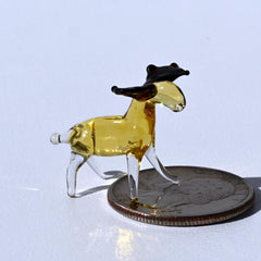 Handmade Moose, Tiny Glass Animals, Moose Decor, Glass Animals, Moose Gifts, Miniature Glass Animals, Moose Figurine, Mini Glass Figurine