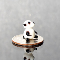Panda Gifts, Tiny Glass Animals, Mini Glass Animals, Panda Bear, Glass Figures, Miniature Glass, Small Glass Animals, Blown Glass, Art