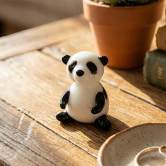 Panda Gifts, Tiny Glass Animals, Mini Glass Animals, Panda Bear, Glass Figures, Miniature Glass, Small Glass Animals, Blown Glass, Art