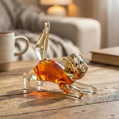 Orange Cat Gifts, Glass Cat Figurine, Orange Cat Art, Glass Cat, Cat Figure, Cat Art, Glass Sculpture, Glass Animals, Cat Statue, Orange Cat
