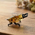 Hand Blown Glass Beetle Figurine - Glass Beetle Figurine - Unique Gift for Insect Lovers