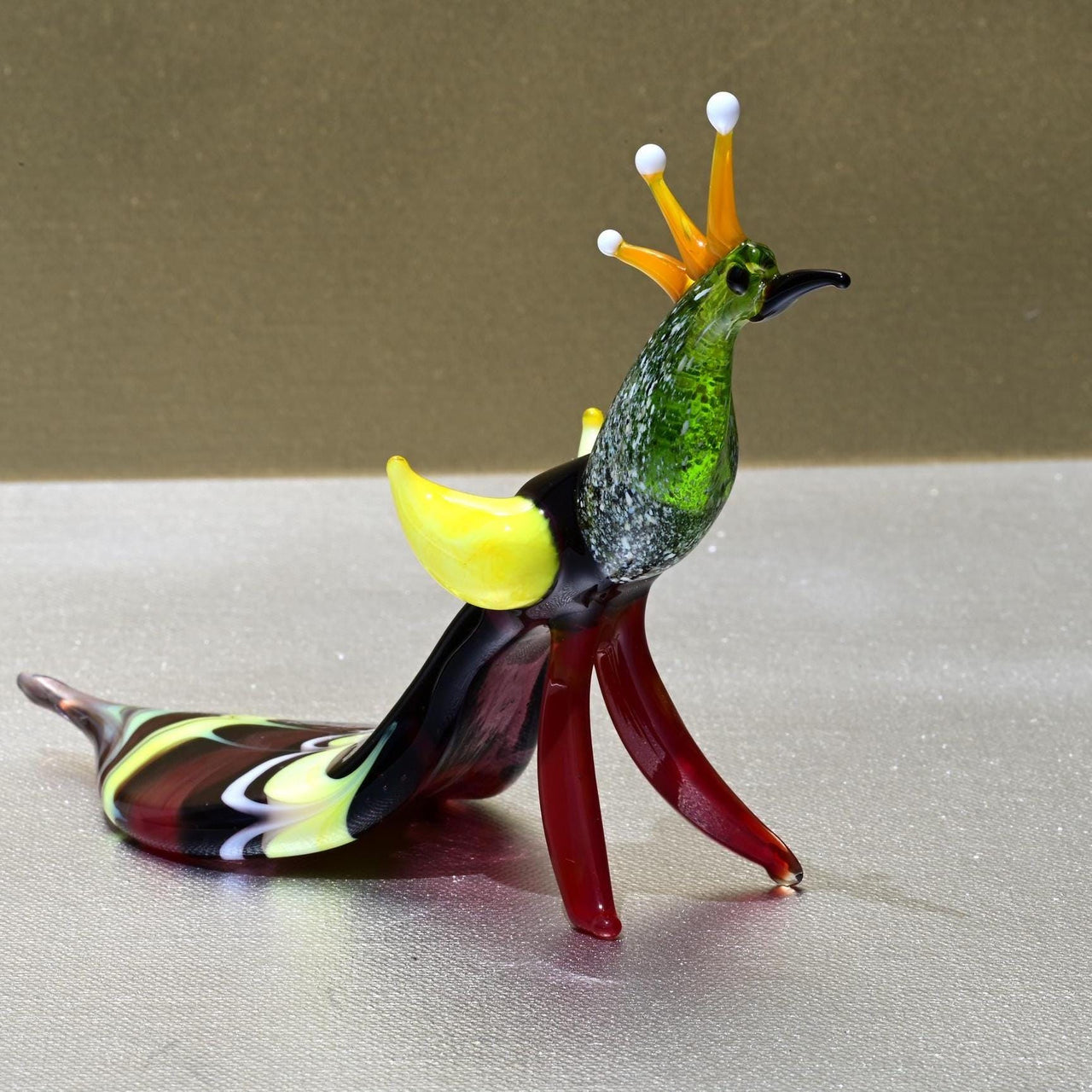 Peacock Decor, Peacock Statue, Glass Peacock Figurine, Peacock Gifts, Bird Lover Gifts, Glass Bird Sculpture, Peacock Sculpture, Peacock Art