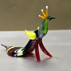 Peacock Decor, Peacock Statue, Glass Peacock Figurine, Peacock Gifts, Bird Lover Gifts, Glass Bird Sculpture, Peacock Sculpture, Peacock Art
