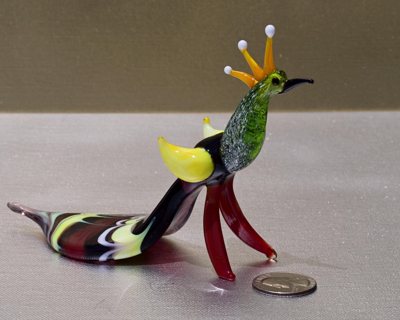 Peacock Decor, Peacock Statue, Glass Peacock Figurine, Peacock Gifts, Bird Lover Gifts, Glass Bird Sculpture, Peacock Sculpture, Peacock Art