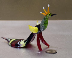Peacock Decor, Peacock Statue, Glass Peacock Figurine, Peacock Gifts, Bird Lover Gifts, Glass Bird Sculpture, Peacock Sculpture, Peacock Art