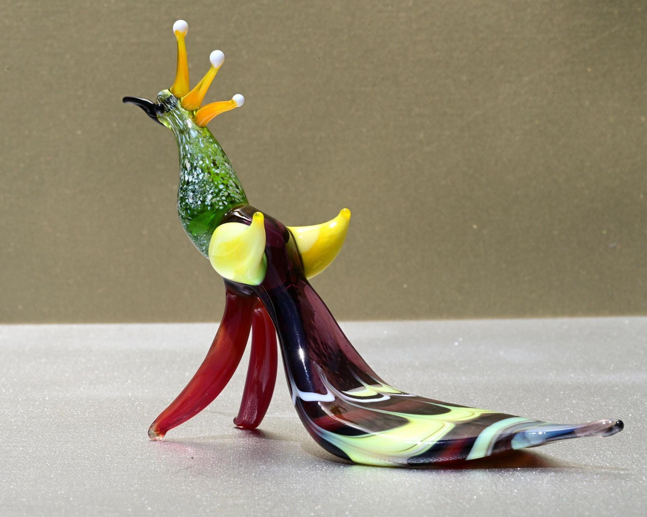 Peacock Decor, Peacock Statue, Glass Peacock Figurine, Peacock Gifts, Bird Lover Gifts, Glass Bird Sculpture, Peacock Sculpture, Peacock Art