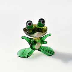 Cute Frog, Frog Gifts, Glass Frog, Glass Animal Figurines, Mini Glass Figurines, Frog Figurines, Lampwork Glass, Glass Animals, Frog Glass