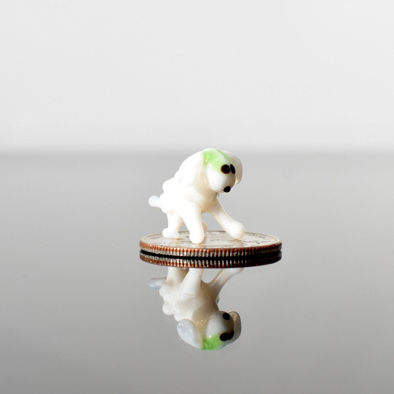 Tiny Glass Animals, Glass Sheep, Mini Glass Animals, Sheep Figurine, Sheep Ornament, Sheep Decor, Farm Decor, Hand Blown Glass, Glass Animal