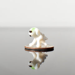 Tiny Glass Animals, Glass Sheep, Mini Glass Animals, Sheep Figurine, Sheep Ornament, Sheep Decor, Farm Decor, Hand Blown Glass, Glass Animal