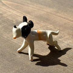 Jack Russell Terrier Glass Dog Figurine, Jack Russel Terrier, Fox Terrier, Rat Terrier, Dog Statue, Terrier Gift, Puppy, Miniature Dog
