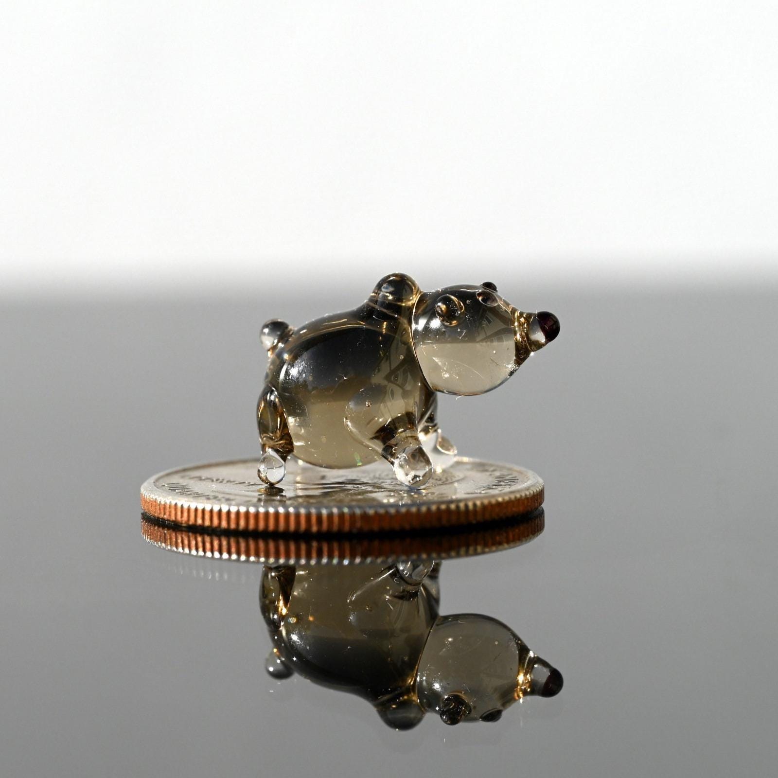 Tiny Glass Animals, Glass Bear, Mini Glass Animals, Woodland Decor, Woodland Animals, Forest Animals, Glass Animals, Glass Bear Figurine