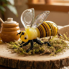 Bee Gifts, Bee Decor, Glass Sculpture, Bumble Bee, Honey Bee, Glass Animals, Blown Glass Animals, Glass Bee, Bees, Honey Bee Decor, Art