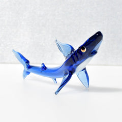 Shark Gifts, Shark Decor, Tiny Glass Animals, Shark, Glass Fish, Mini Glass Animals, Shark Art, Glass Animals, Blown Glass Fish