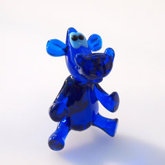 Glass Hippo Statue, Cobalt Blue Hippo Figurine, Blown Glass Animals, Hippo Gifts, Safari Animals, Glass Animals, Hippo Decor