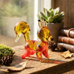 Squirrel Gifts, Squirrel Figurine, Squirrel Decor, Squirrel Art, Glass Sculpture, Glass Animals, Red Squirrel, Glass Figures, Squirrel Gift