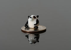 Panda Gifts, Tiny Glass Animals, Mini Glass Animals, Glass Figures, Panda Bear, Miniature Glass Animals, Glass Animals, Decor, Panda Gift