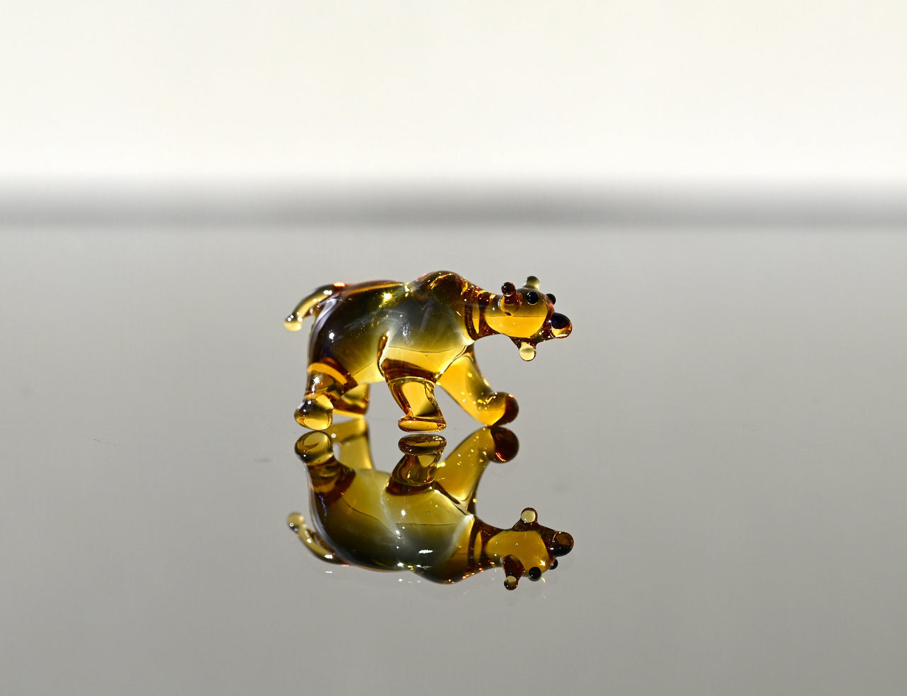 Glass Bear, Glass Bear Figurine, Bear Statue, Woodland Decor, Woodland Animals, Forest Animals, Glass Sculpture, Glass Animals, Glass Figure