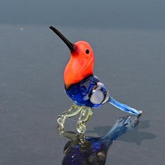 Humming Bird, Glass Hummingbird Art, Blown Glass Hummingbird Figurine, Gift for Bird Lovers, Hummingbird Gifts, Mom Gift, Hummingbird Statue