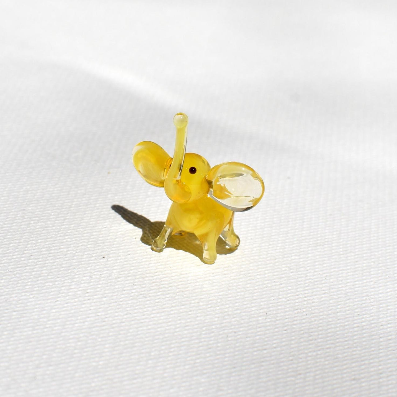 Handmade Elephant Decor, Elephant Statue, Elephant Art, Elephant Gifts, Glass Elephant, Tiny Glass Animals, Elephant Figurine, Mini Animal