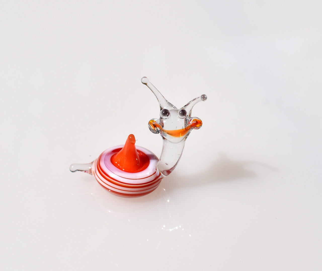 Glass Animal Figurines, Snail Gifts, Snail Valentine, Snail Art, Glass Animals, Tiny Glass Animals, Whimsical Decor, Glass Snail, Snail