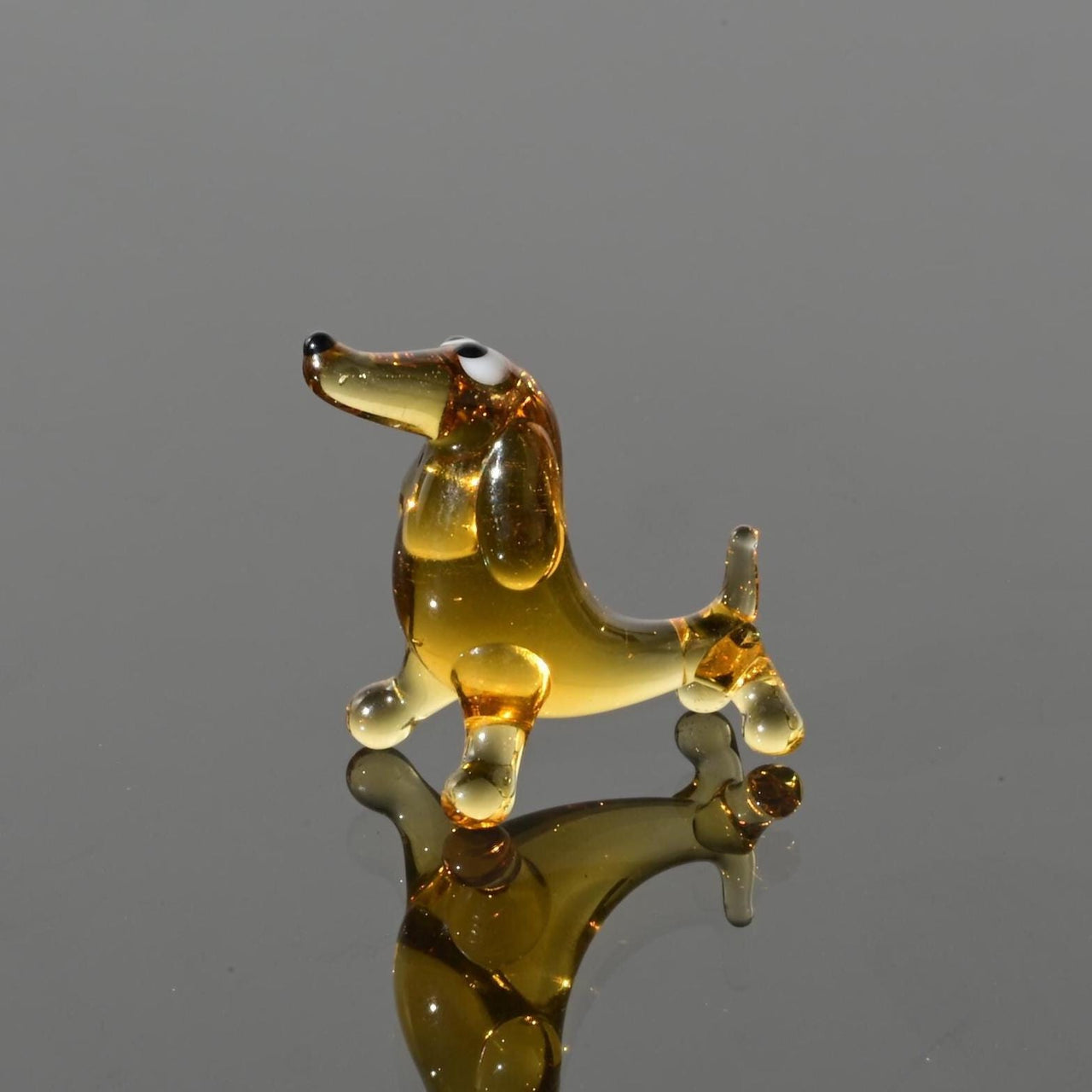 Dachshund Gifts, Dachshund Art, Tiny Glass Animals, Miniature Glass Animals, Mini Doxie Dog Figurine, Glass Dog Memorial Gift