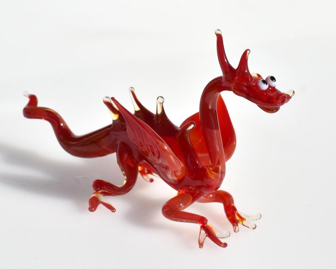 Dragon Statue, Red Dragon, Fantasy Decor, Glass Sculpture, Dragon Gifts, Dragon Decor, Fantasy Art, Glass Animals, Blown Glass, Statue