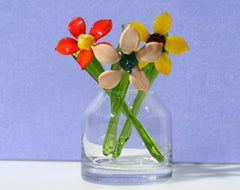 Bouquet of Glass Flowers - Glass Flower Bouquet - Mothers Day Gifts for Her