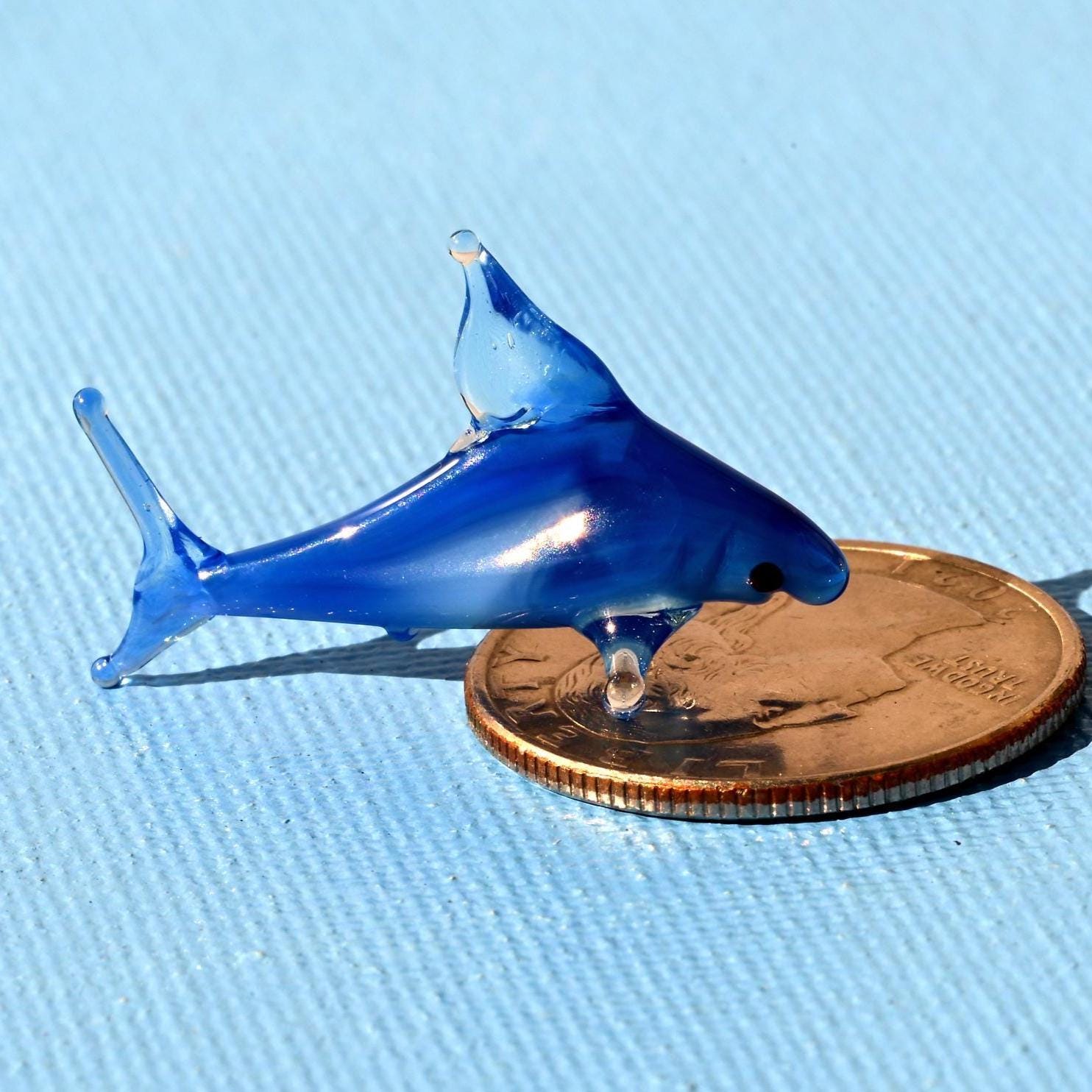 Tiny Glass Animals, Shark Gifts, Mini Glass Animals, Shark Decor, Shark, Glass Fish, Murano Glass Fish, Shark Art, Glass Animals