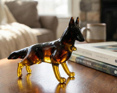 Black German Shepherd Figurine, German Shepherd Gifts, Dog Memorial Gift, Gifts for German Shepherd Owners, German Shepherd Art Statue