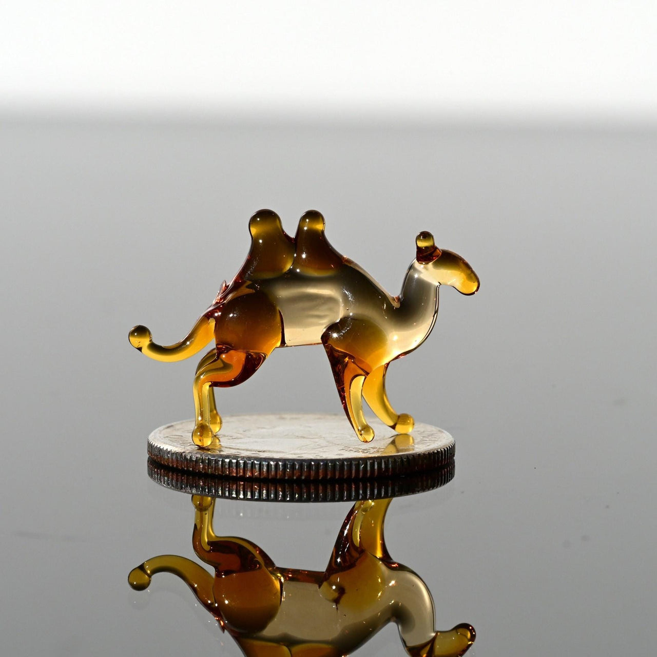 Tiny Glass Animals, Camel, Desert Decor, Mini Glass Animal, Glass Animals, Glass Sculpture, Desert Art, Glass Figures, Desert, Glass Statue