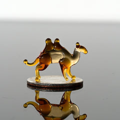 Tiny Glass Animals, Camel, Desert Decor, Mini Glass Animal, Glass Animals, Glass Sculpture, Desert Art, Glass Figures, Desert, Glass Statue