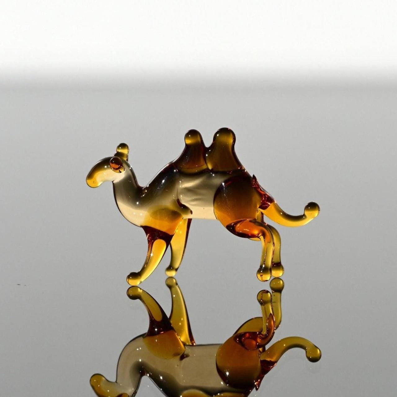 Tiny Glass Animals, Camel, Desert Decor, Mini Glass Animal, Glass Animals, Glass Sculpture, Desert Art, Glass Figures, Desert, Glass Statue