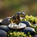 House Hippo Figurine, Tiny Glass Animals, Hippo Gifts, Hippopotamus, Mini Glass Animals, Safari Animals, Hippo Figurine, Hippo Gift for Her