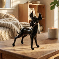 Great Dane, Dog Statue, Great Dane Gifts, Black Dog Figurine, Great Dane Art, Glass Dog, Dog Memorial Gift, Pet Loss Gift, Dane Mom