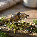 Tiny Glass Animals, Glass Bear, Mini Glass Animals, Woodland Decor, Woodland Animals, Forest Animals, Glass Animals, Glass Bear Figurine