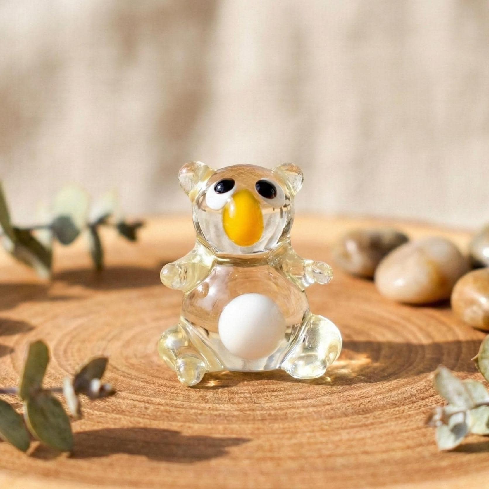 Tiny Glass Animals, Koala Gifts, Mini Glass Animals, Koala Bear, Australian Animals, Glass Animals, Glass Sculpture, Australia Gifts, Art