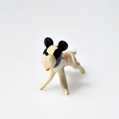 Jack Russell Terrier Glass Dog Figurine, Jack Russel Terrier, Fox Terrier, Rat Terrier, Dog Statue, Terrier Gift, Puppy, Miniature Dog