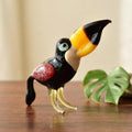 Toucan, Gift for Bird Lovers, Glass Toucan Sculpture Art, Blown Glass Bird, Glass Bird Decor, Bird Figurine, Tropical Jungle Decor Bird Art