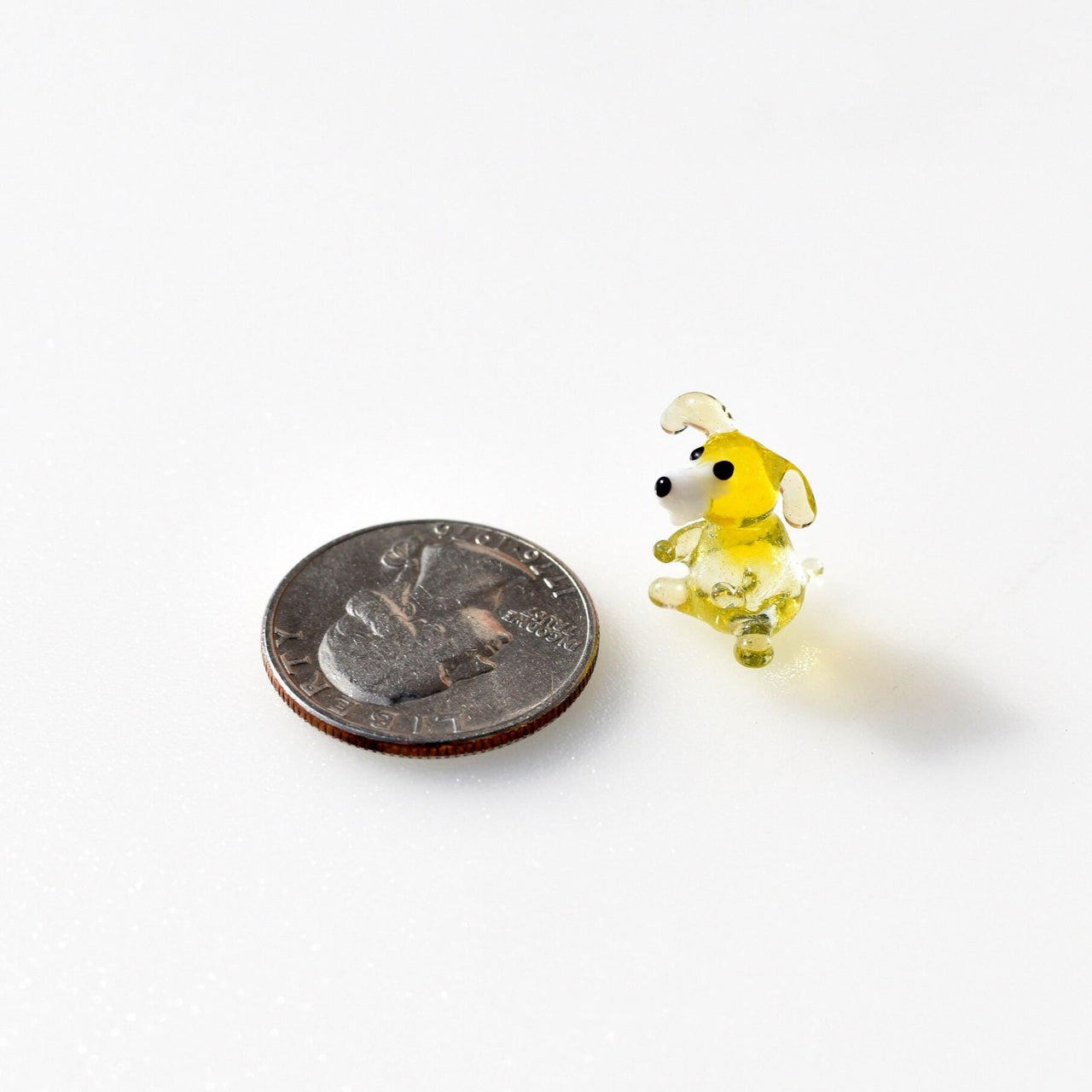 Mini Dog Figurine, Tiny Glass Animals, Puppy Dog Figurine, Dog Sculpture, Miniature Glass Animals, Glass Animal Figurines,Mini Glass Animals