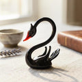 Black Swan, Swan Figurine, Swan Cake Topper, Glass Swan, Swan Decor, Swan Art, Swan Gifts, Tiny Glass Animals, Mini Glass Animals, Art