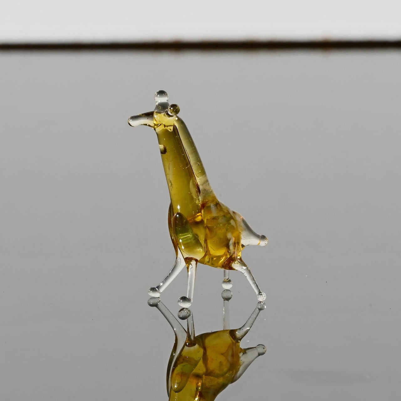 Tiny Glass Animals, Giraffe Gifts, Glass Giraffe, Mini Glass Animals, Safari Animals, Giraffe Figurine, Miniature Giraffe, Art, Decor
