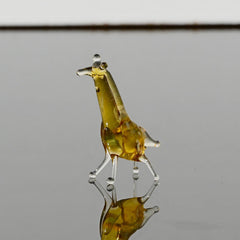 Tiny Glass Animals, Giraffe Gifts, Glass Giraffe, Mini Glass Animals, Safari Animals, Giraffe Figurine, Miniature Giraffe, Art, Decor