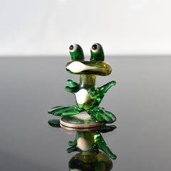 Cute Frog, Frog Gifts, Glass Frog, Glass Animal Figurines, Mini Glass Figurines, Frog Figurines, Lampwork Glass, Glass Animals, Frog Glass