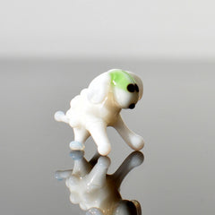 Tiny Glass Animals, Glass Sheep, Mini Glass Animals, Sheep Figurine, Sheep Ornament, Sheep Decor, Farm Decor, Hand Blown Glass, Glass Animal