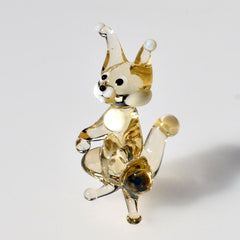 Woodland Animals, Squirrel Gifts, Forest Animals, Squirrel Figurine, Squirrel Decor, Squirrel Art, Glass Sculpture, Glass Animals, Squirrel