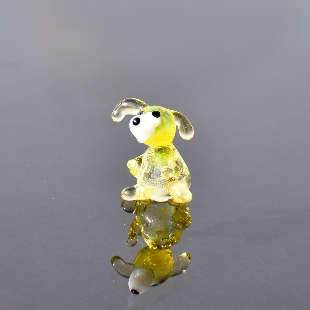 Mini Dog Figurine, Tiny Glass Animals, Puppy Dog Figurine, Dog Sculpture, Miniature Glass Animals, Glass Animal Figurines,Mini Glass Animals