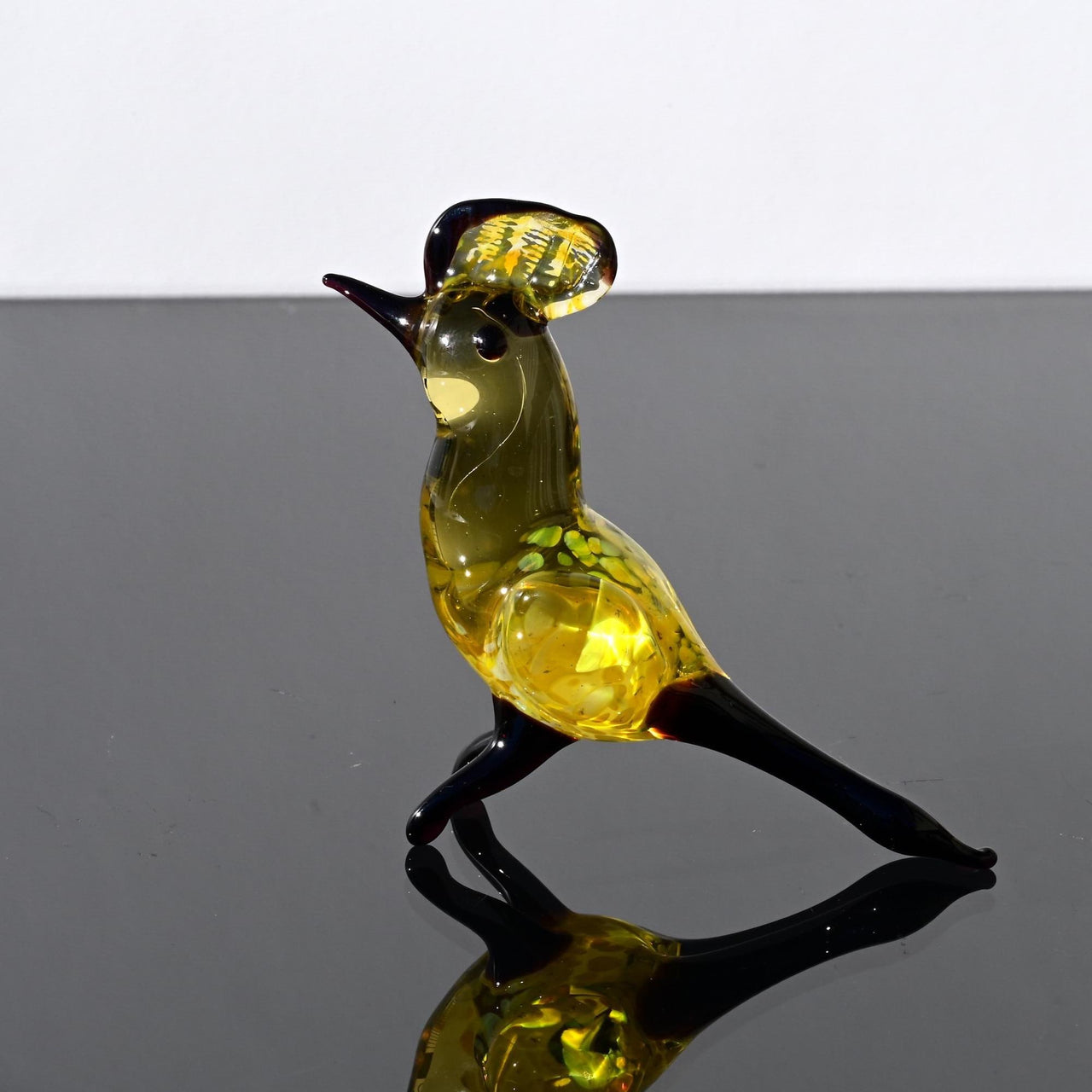 Yellow Bird, Glass Bird Figurine, Bird Sculpture, Bird Decor, Bird Lover Gifts, Glass Bird, Bird Figurine, Bird Art, Bird Statue, Glass Art